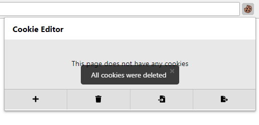 Easily delete a cookie from the current page